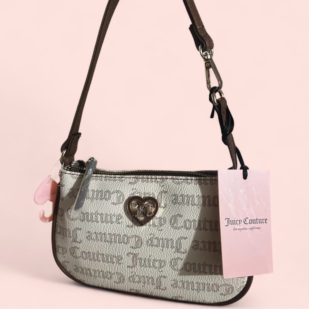 Juicy Couture Cream Mini Wristlet